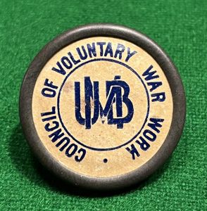 Council of Voluntary War Work badge.