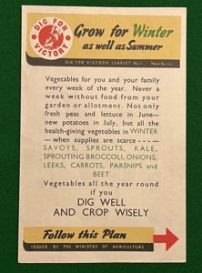 Dig For Victory Leaflet No.1 ' Grow for Winter.....
