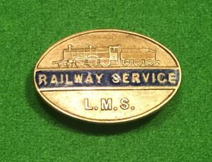 LMS Railway Service lapel badge.