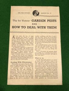 Dig For Victory Leaflet No.16 ' Garden Pests '.
