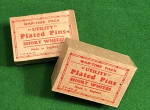 ' Utility ' Plated Pins - Wartime Pack.