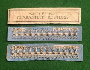 Wartime pack - Newey's hooks and eyes.