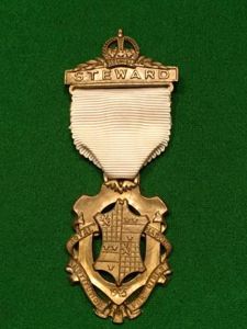 Wartime Economy Masonic Steward's Jewel.