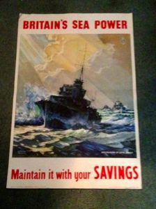 Britain's Sea Power savings poster.