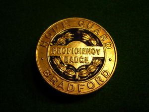 Bradford Home Guard Proficiency Badge.