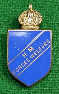 H.M.Forces Welfare lapel badge.