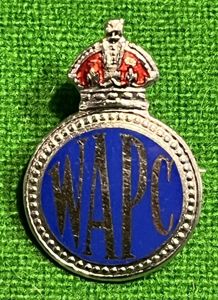 WW2 Women's Auxiliary Police Corps lapel badge.