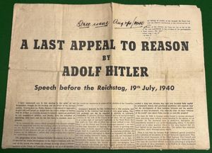A Last Appeal to Reason Propaganda Leaflet