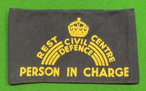 CD Rest Centre ' Person in Charge ' Armband.