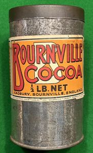 Wartime Tin of Bournville Cocoa