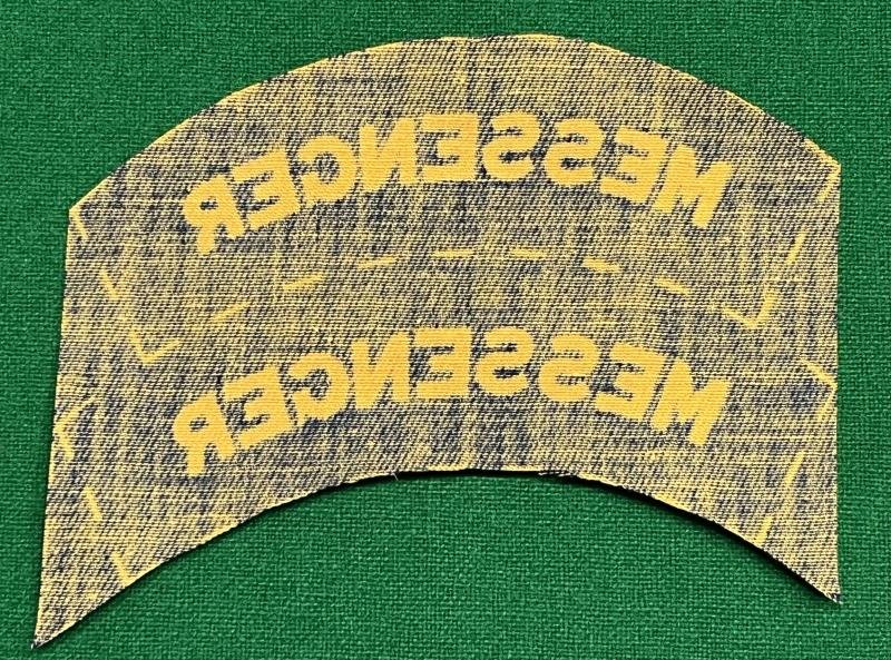 Printed Civil Defence Messenger Shoulder titles. — image 2