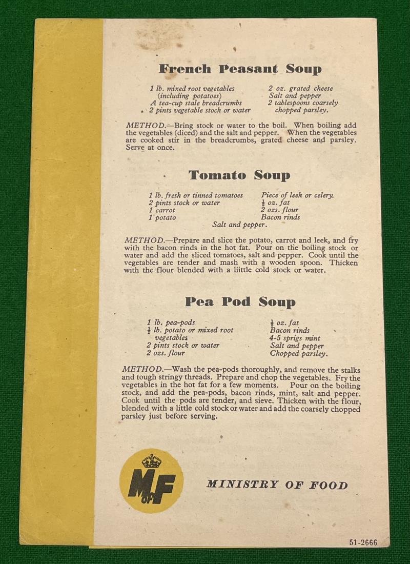 War Cookery Leaflet No.7 ' Soups '. — image 3