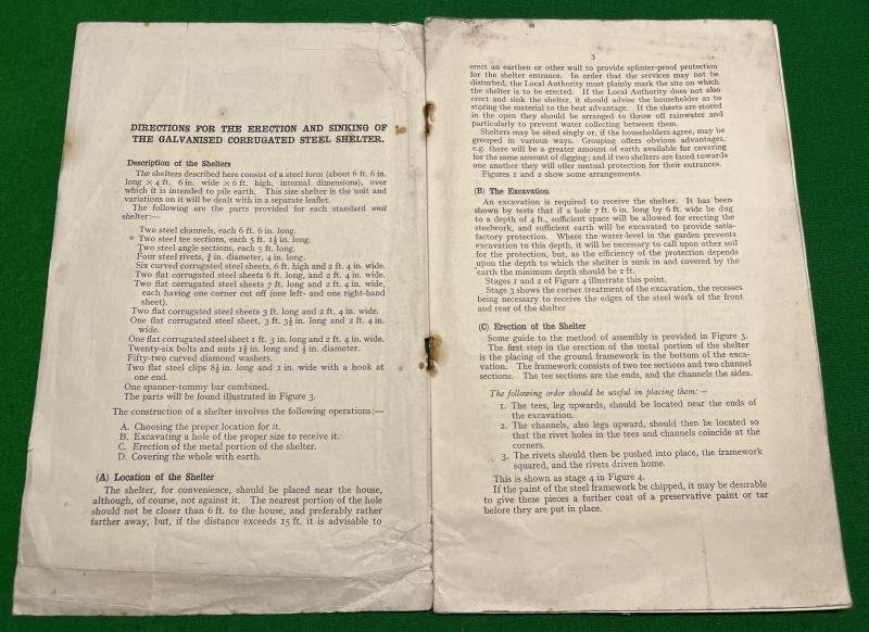 ARP instructions for the erection of the Anderson Shelter. — image 2