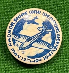 Radnorshire War Weapons Week lapel badge.