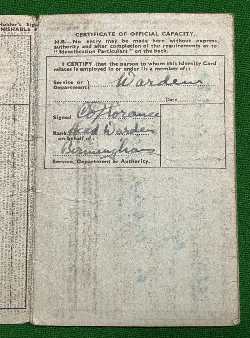 National Identity Card with Endorsement - Warden. — image 3