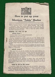 Morrison Table Shelter Leaflet.