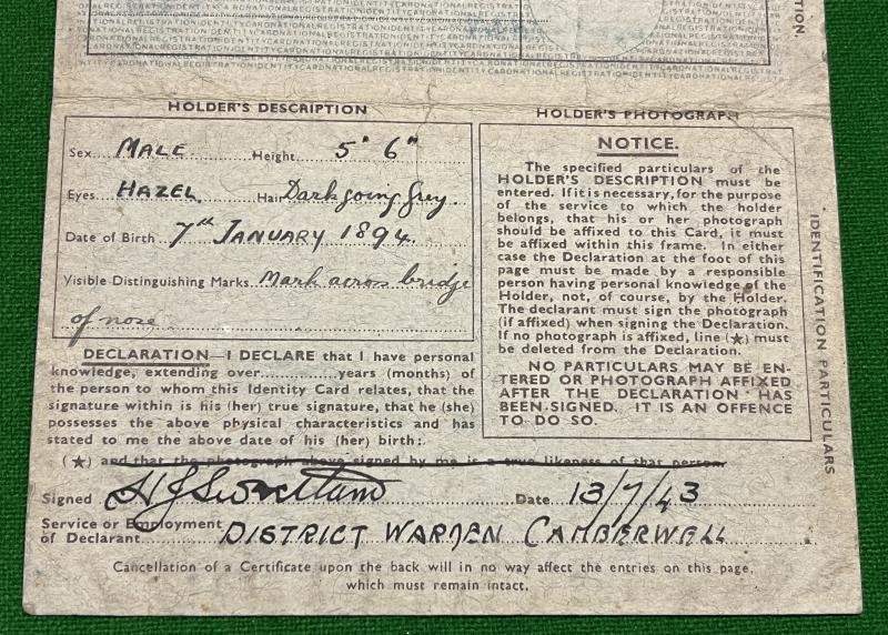 National Identity Card with Endorsement - Post Warden. — image 3