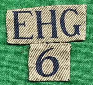 6th Battalion , City of Edinburgh Home Guard Shoulder titles.