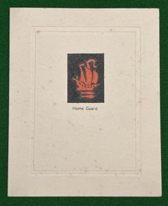 10th Cornwall ( Truro ) Battalion Home Guard Christmas card.