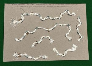 German Parachute Mine Cord souvenirs.