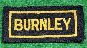 Civil Defence area title - Burnley.