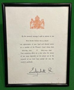 WLA Service Certificate.