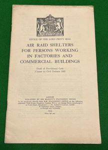 Air Raid Shelters for Persons Working in Factories & Commercial …
