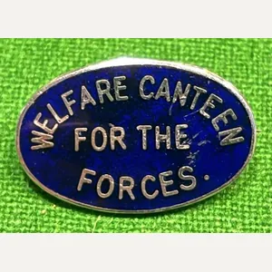 Welfare Canteen for the Forces lapel badge.