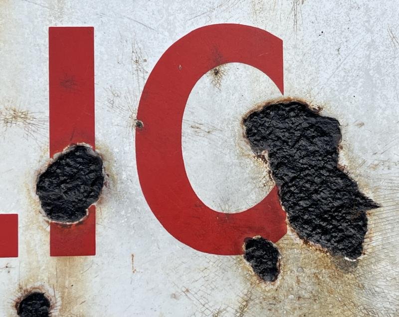 Public Shelter Enamel sign. — image 2