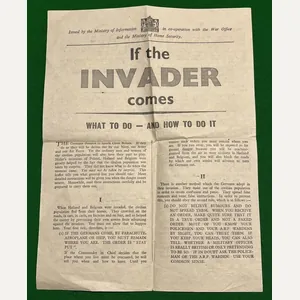 If the Invader Comes leaflet.