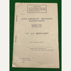' Z ' Battery anti-aircraft manual.
