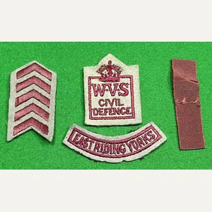 WVS East Riding of Yorkshire Civil Defence insignia.