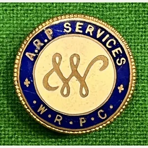 W.R.P.C. A.R.P. Services lapel badge.