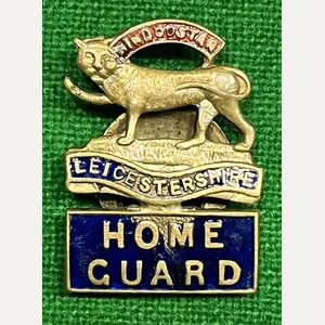 Leicestershire Home Guard Lapel badge.