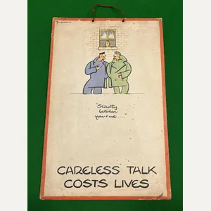 Careless Talk Costs Lives poster by Fougasse.