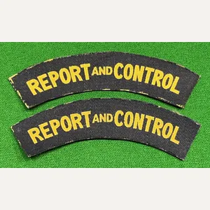 Printed Report & Control Shoulder Titles.