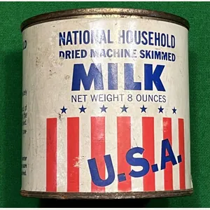 Full National Household Milk tin.