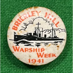 Brierley Hill Warship Week badge.