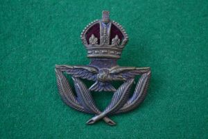 R.A.F. cap badge.