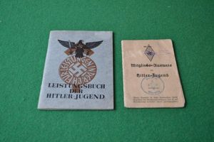 Hitler Youth Sports Book and Ausweis.