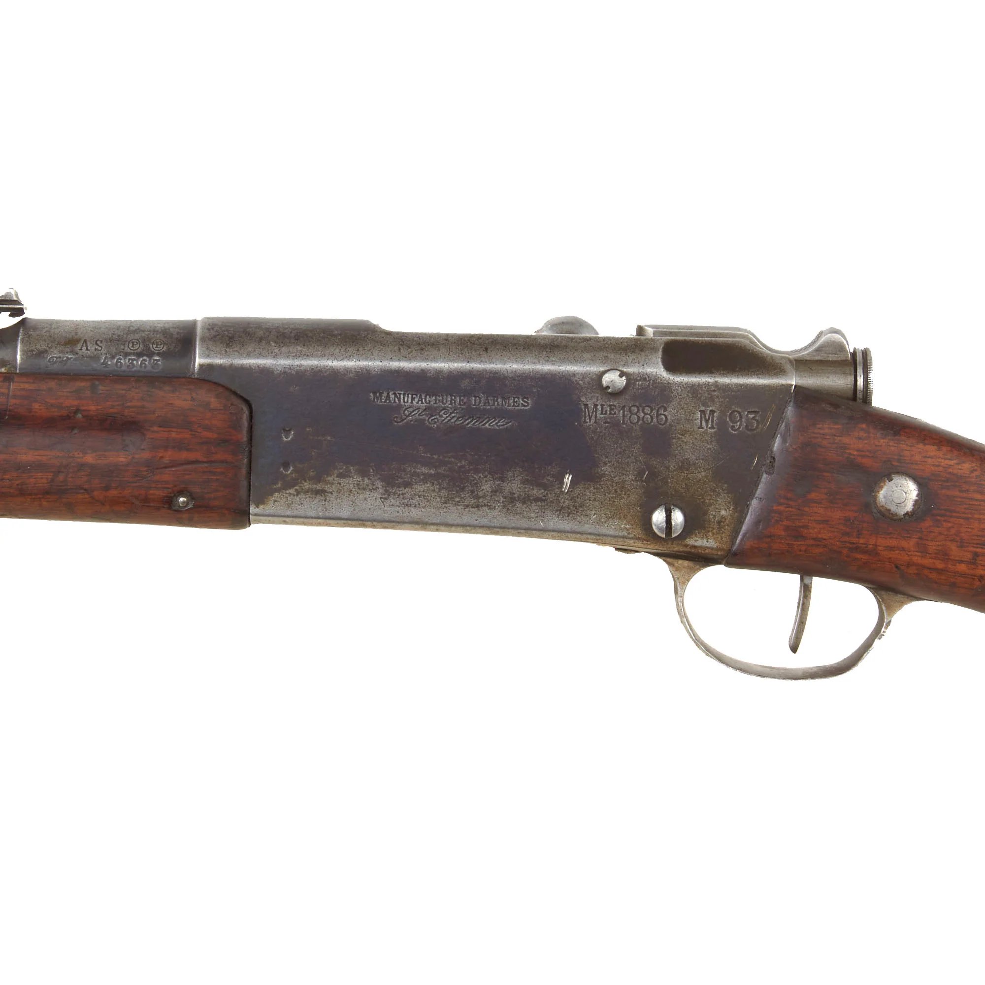 Original Antique French Lebel Fusil Modèle 1886 M93 Infantry Rifle by St. Étienne Arsenal Dated 1891 - Serial FT 46363 — image 14