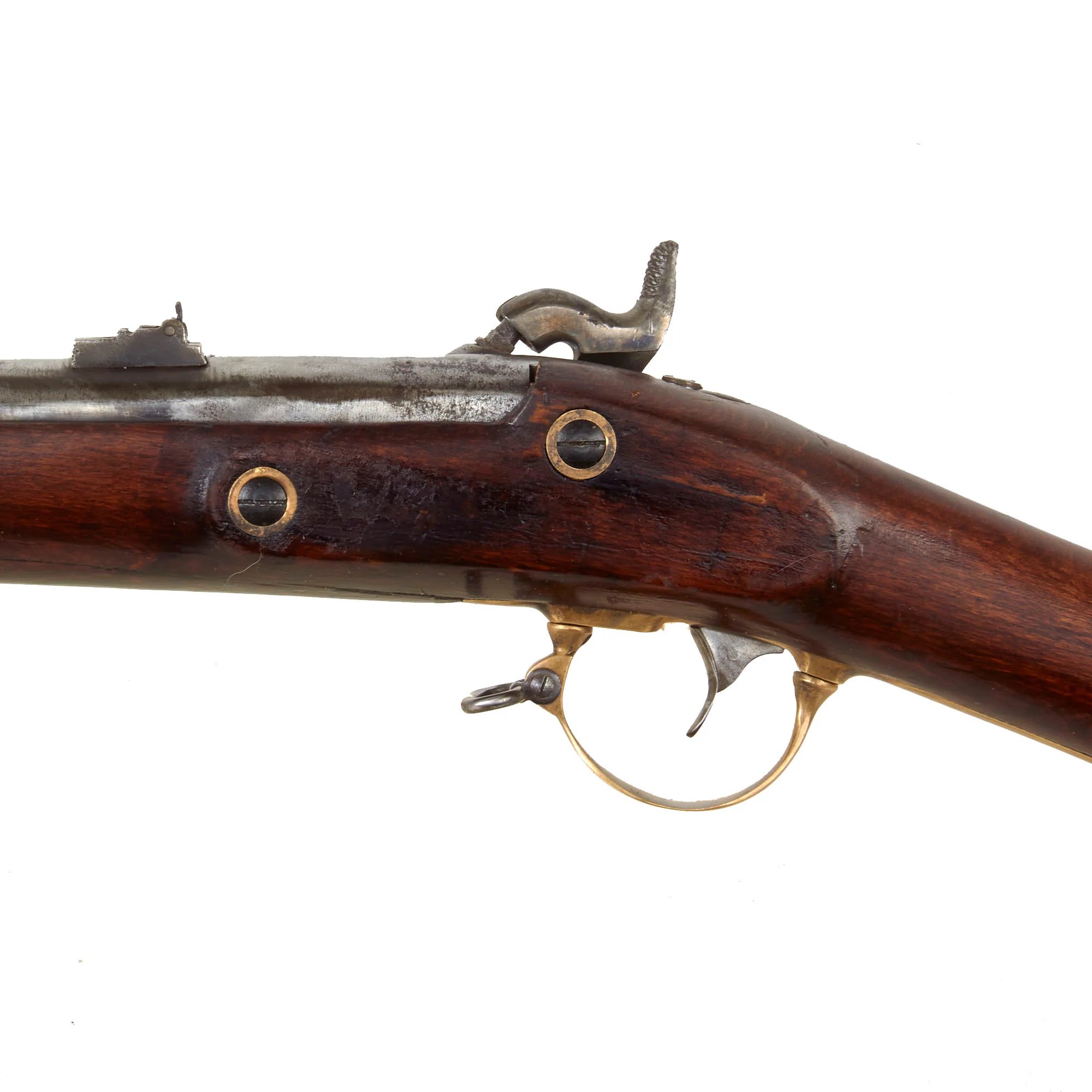 Original U.S. Civil War Rare Remington Contract Model 1863 'Zouave' Percussion Rifle with Very Good Bore - dated 1863 — image 12