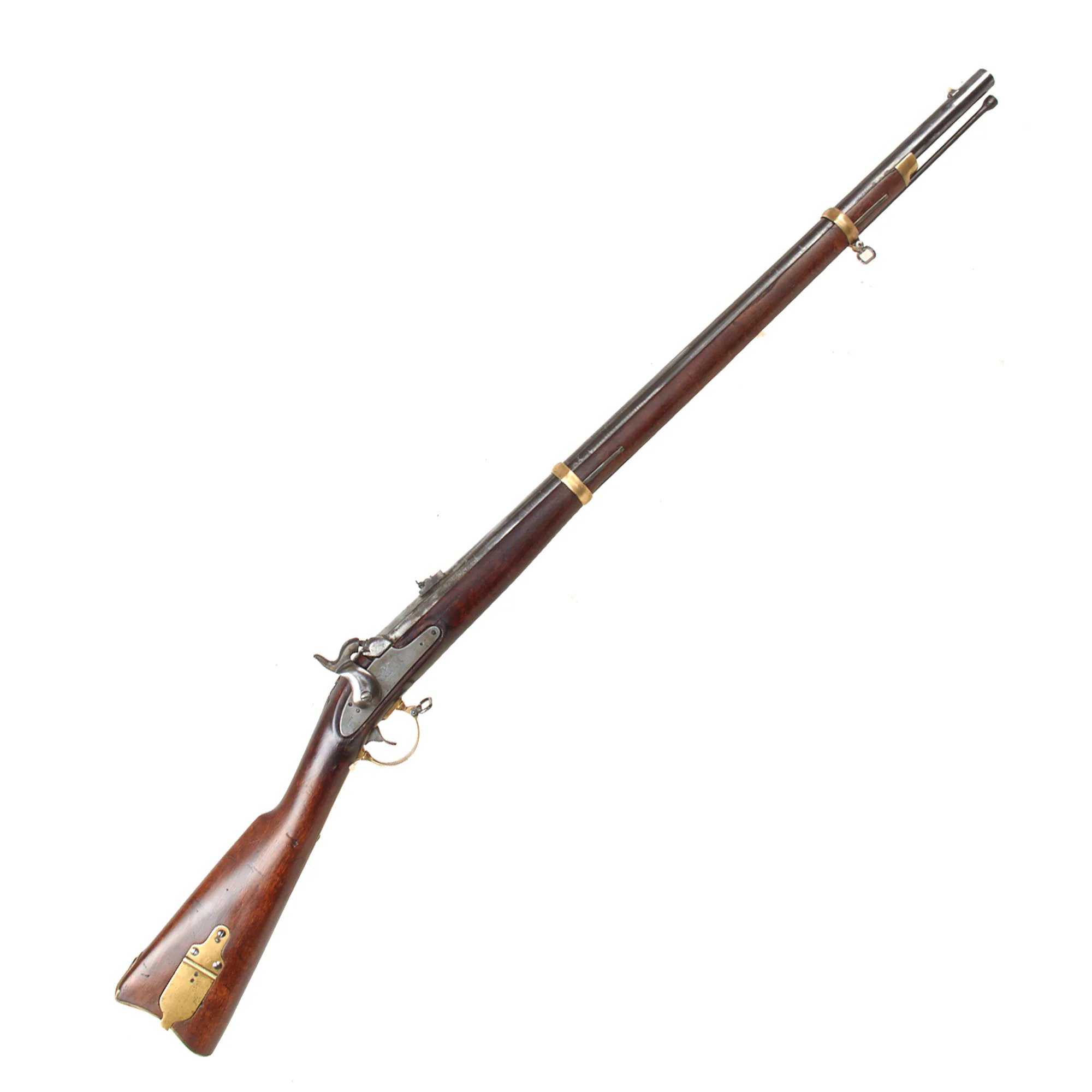 Original U.S. Civil War Rare Remington Contract Model 1863 'Zouave' Percussion Rifle with Very Good Bore - dated 1863 — image 2