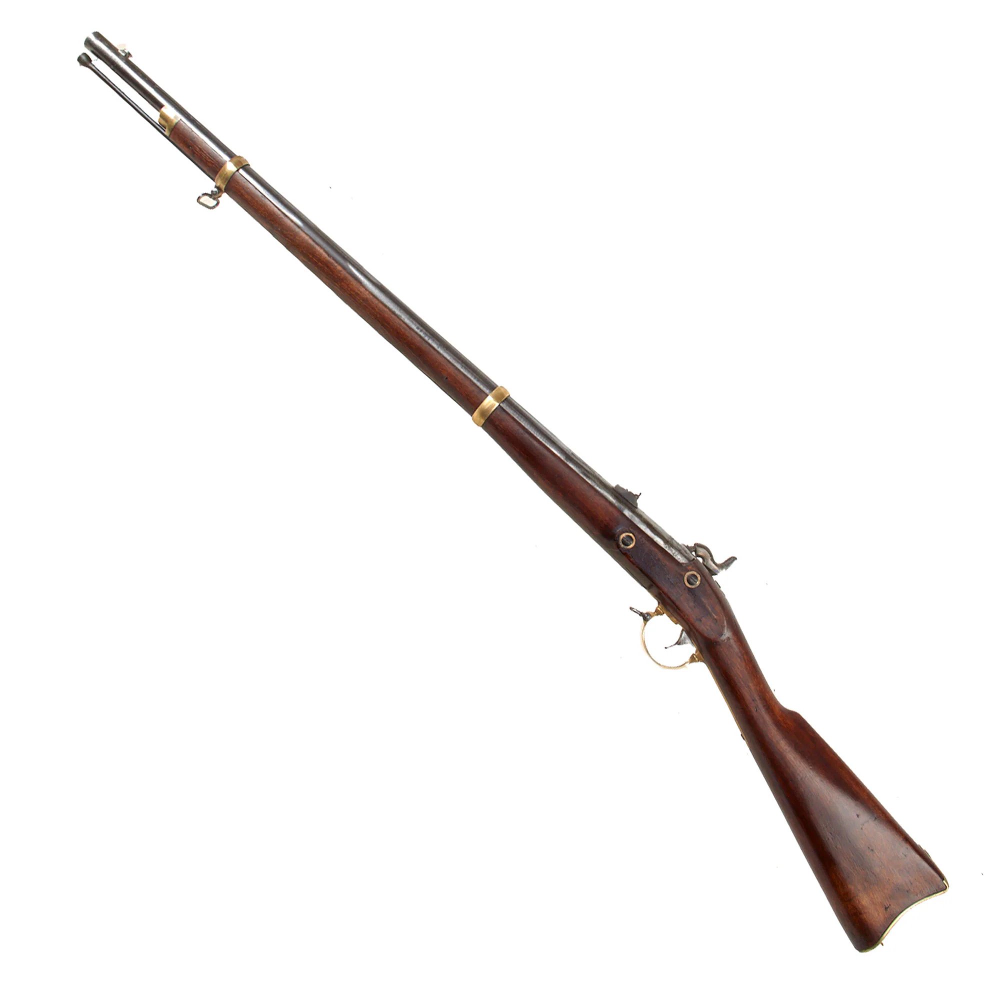 Original U.S. Civil War Rare Remington Contract Model 1863 'Zouave' Percussion Rifle with Very Good Bore - dated 1863 — image 3