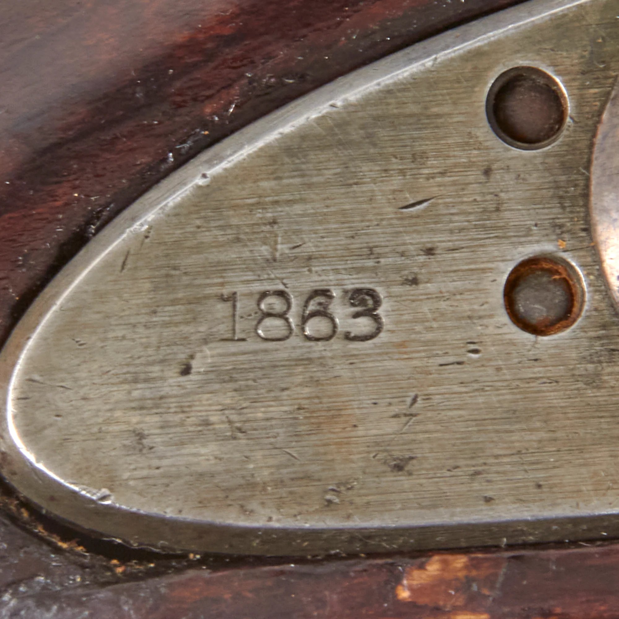 Original U.S. Civil War Rare Remington Contract Model 1863 'Zouave' Percussion Rifle with Very Good Bore - dated 1863 — image 5