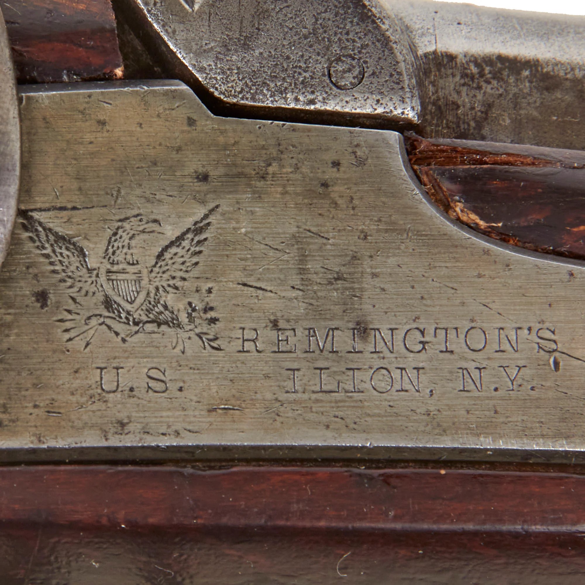 Original U.S. Civil War Rare Remington Contract Model 1863 'Zouave' Percussion Rifle with Very Good Bore - dated 1863 — image 6