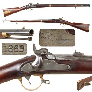 Original U.S. Civil War Rare Remington Contract Model 1863 'Zouave' …