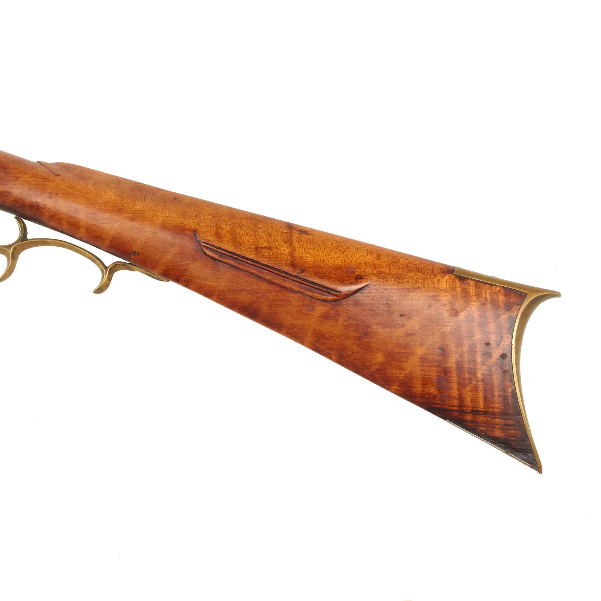 Original U.S. Pennsylvania Percussion Hunting Rifle by Frank Gilbert of Somerset with Partridge Trade Lock - Circa 1850 — image 11