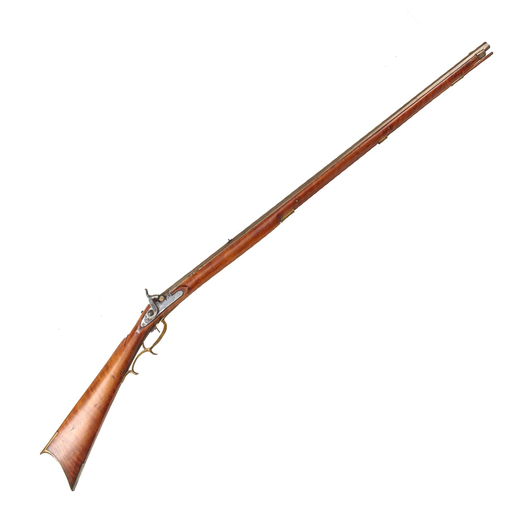 Original U.S. Pennsylvania Percussion Hunting Rifle by Frank Gilbert of Somerset with Partridge Trade Lock - Circa 1850 — image 2