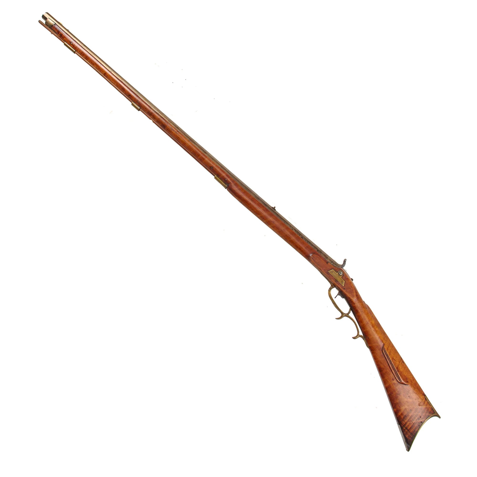 Original U.S. Pennsylvania Percussion Hunting Rifle by Frank Gilbert of Somerset with Partridge Trade Lock - Circa 1850 — image 3